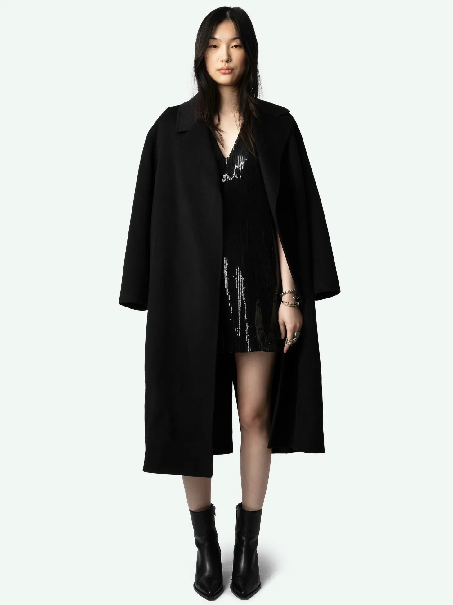 New Zadig & Voltaire Rashu Sequin DressNEW Black