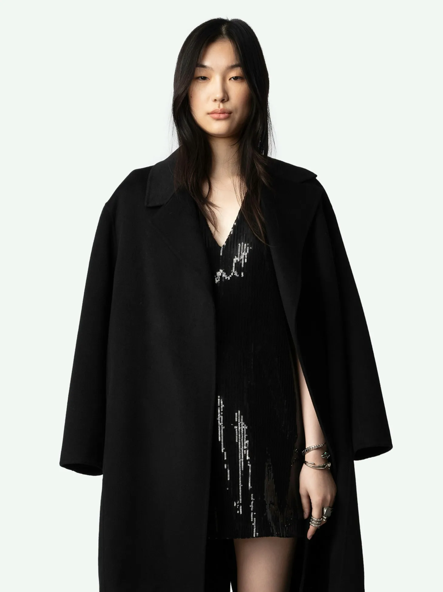 New Zadig & Voltaire Rashu Sequin DressNEW Black