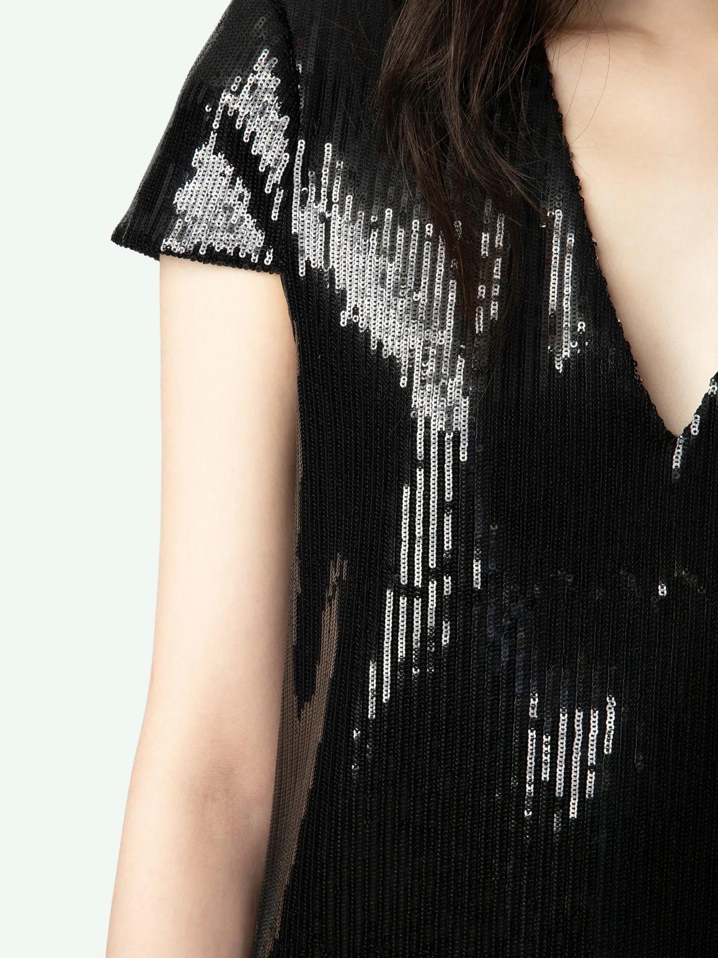 New Zadig & Voltaire Rashu Sequin DressNEW Black