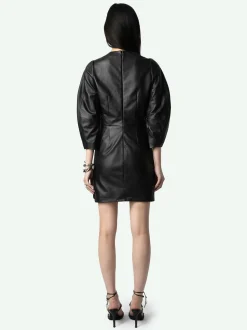 Shop Zadig & Voltaire Rean Leather DressNEW Black