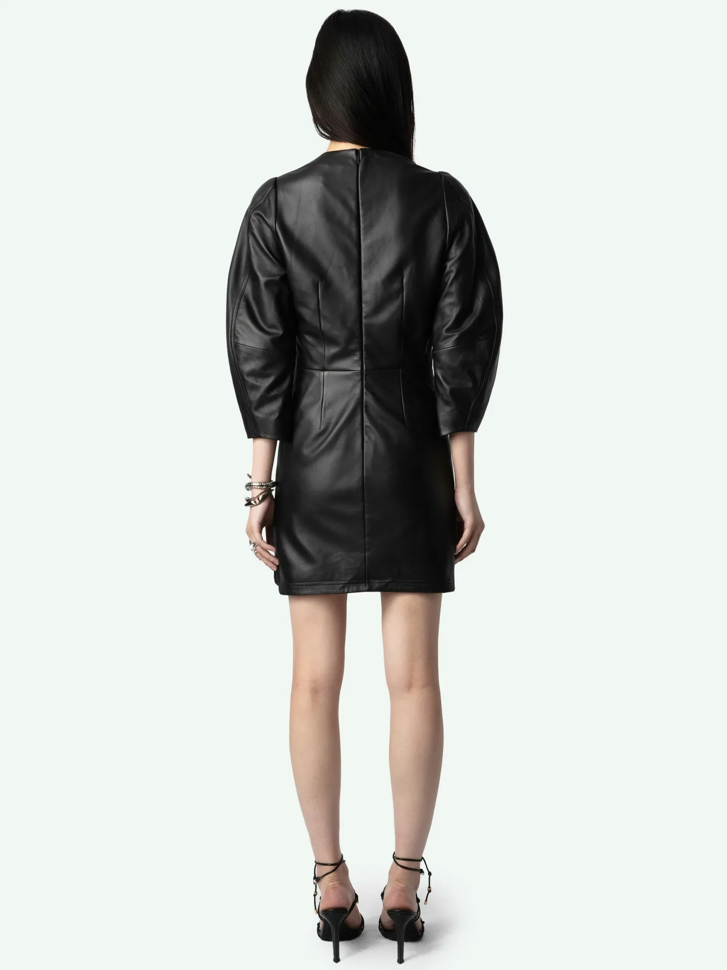 Shop Zadig & Voltaire Rean Leather DressNEW Black