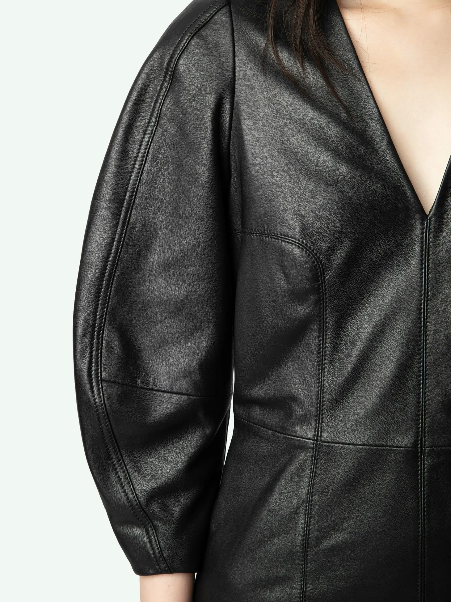 Shop Zadig & Voltaire Rean Leather DressNEW Black