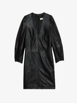 Shop Zadig & Voltaire Rean Leather DressNEW Black