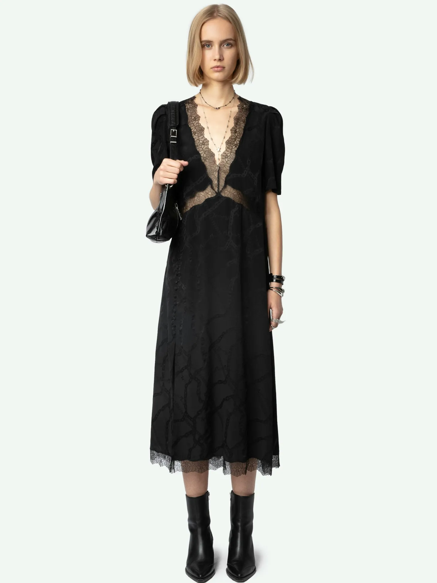 Flash Sale Zadig & Voltaire Redox Silk DressNEW Black