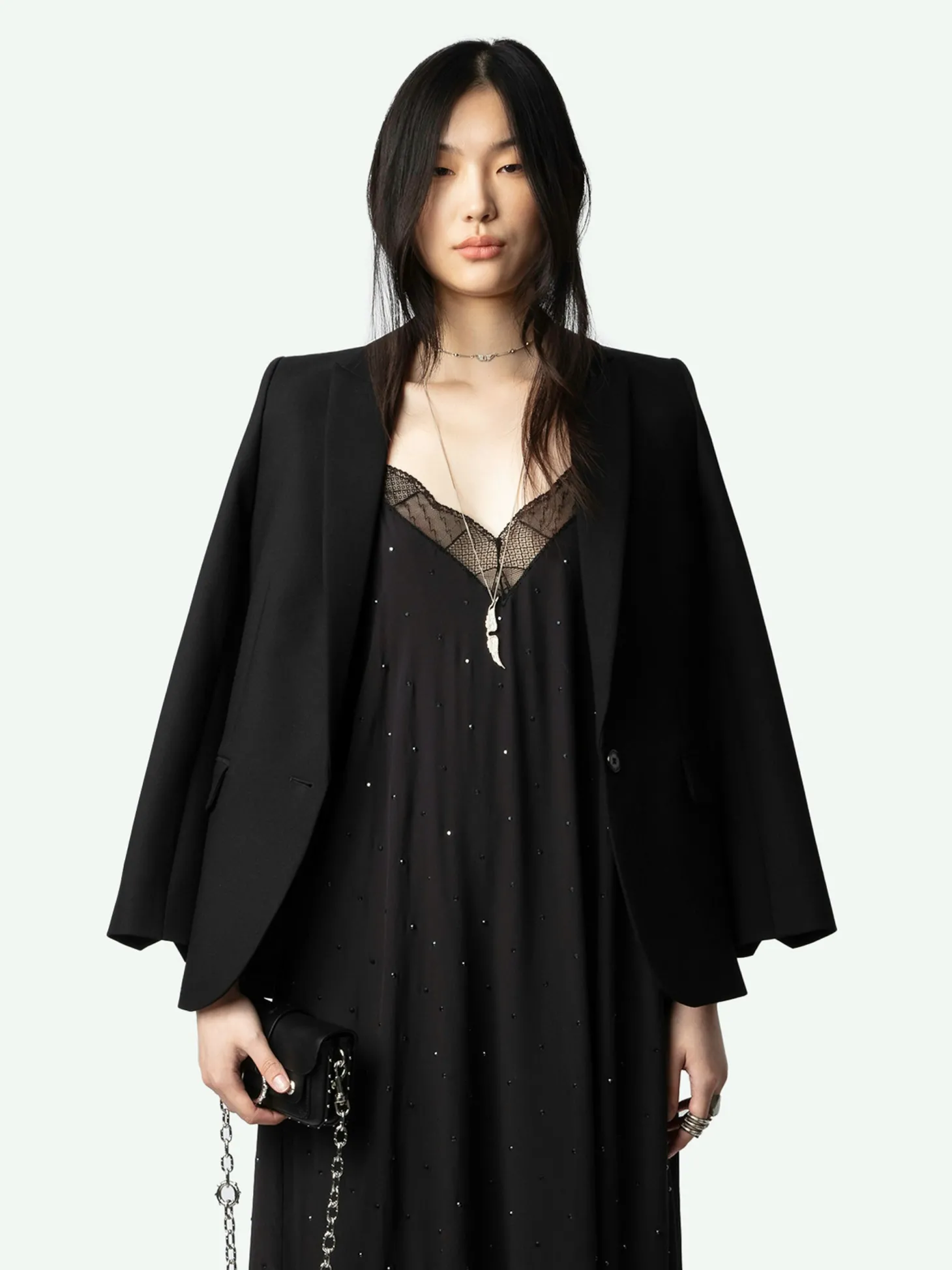 New Zadig & Voltaire Risty Diamanté DressNEW Stone