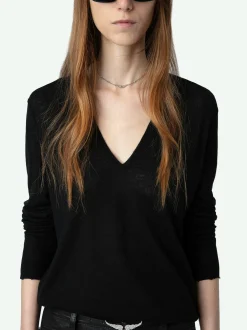 Best Sale Zadig & Voltaire Rivy Cashmere Sweater Black