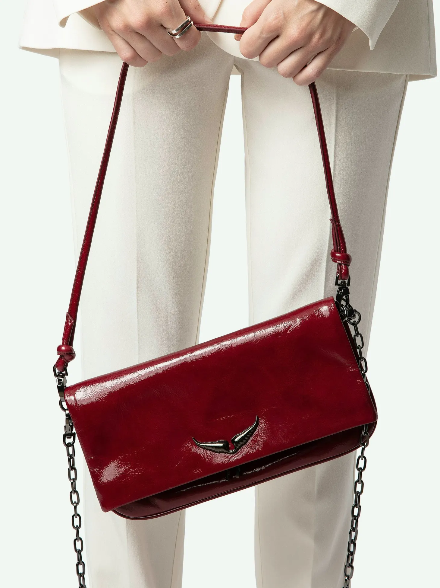 Fashion Zadig & Voltaire Rock Eternal ClutchNEW Furious