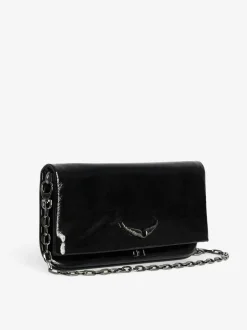 Hot Zadig & Voltaire Rock Eternal ClutchNEW Black