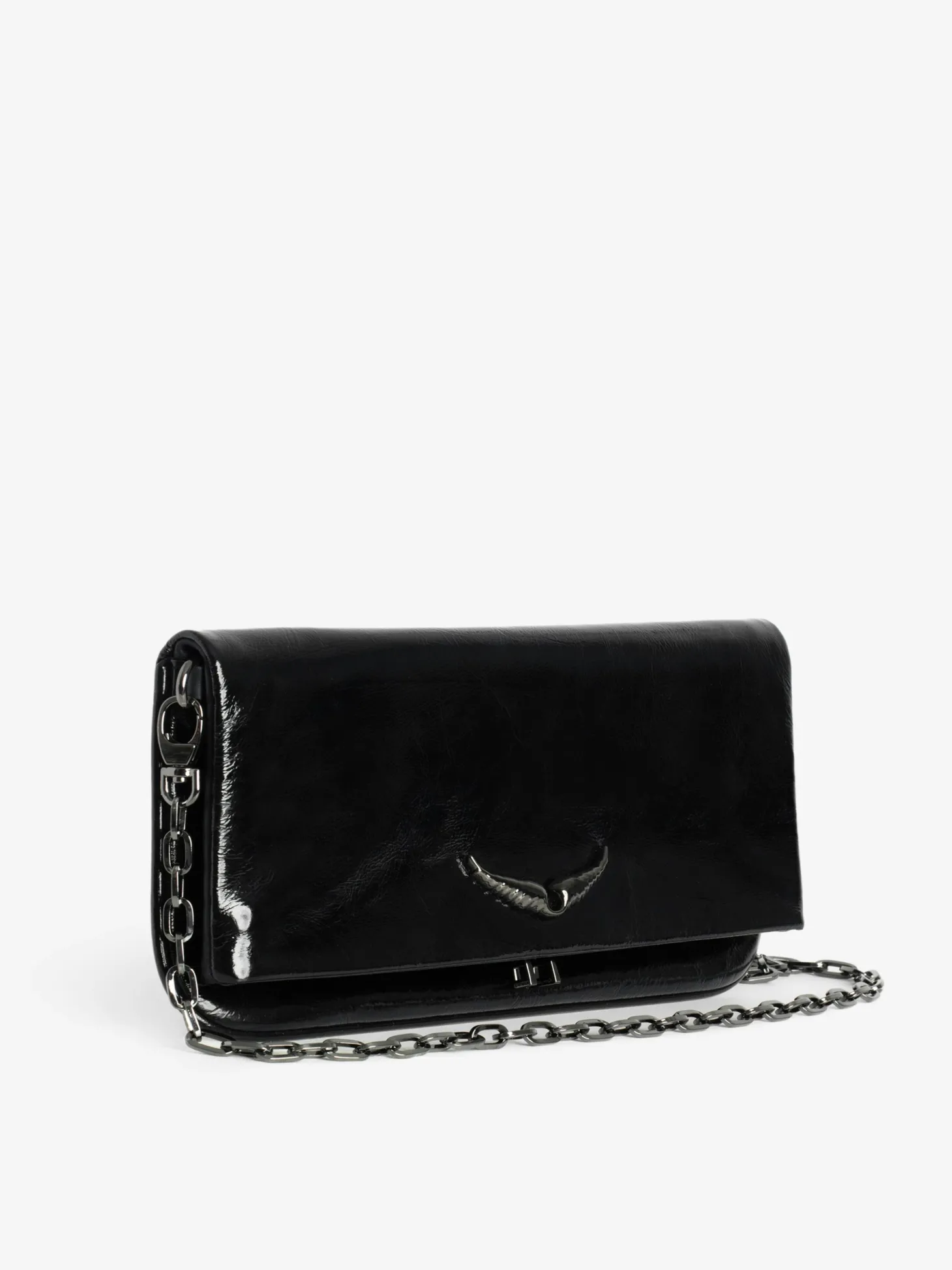 Hot Zadig & Voltaire Rock Eternal ClutchNEW Black