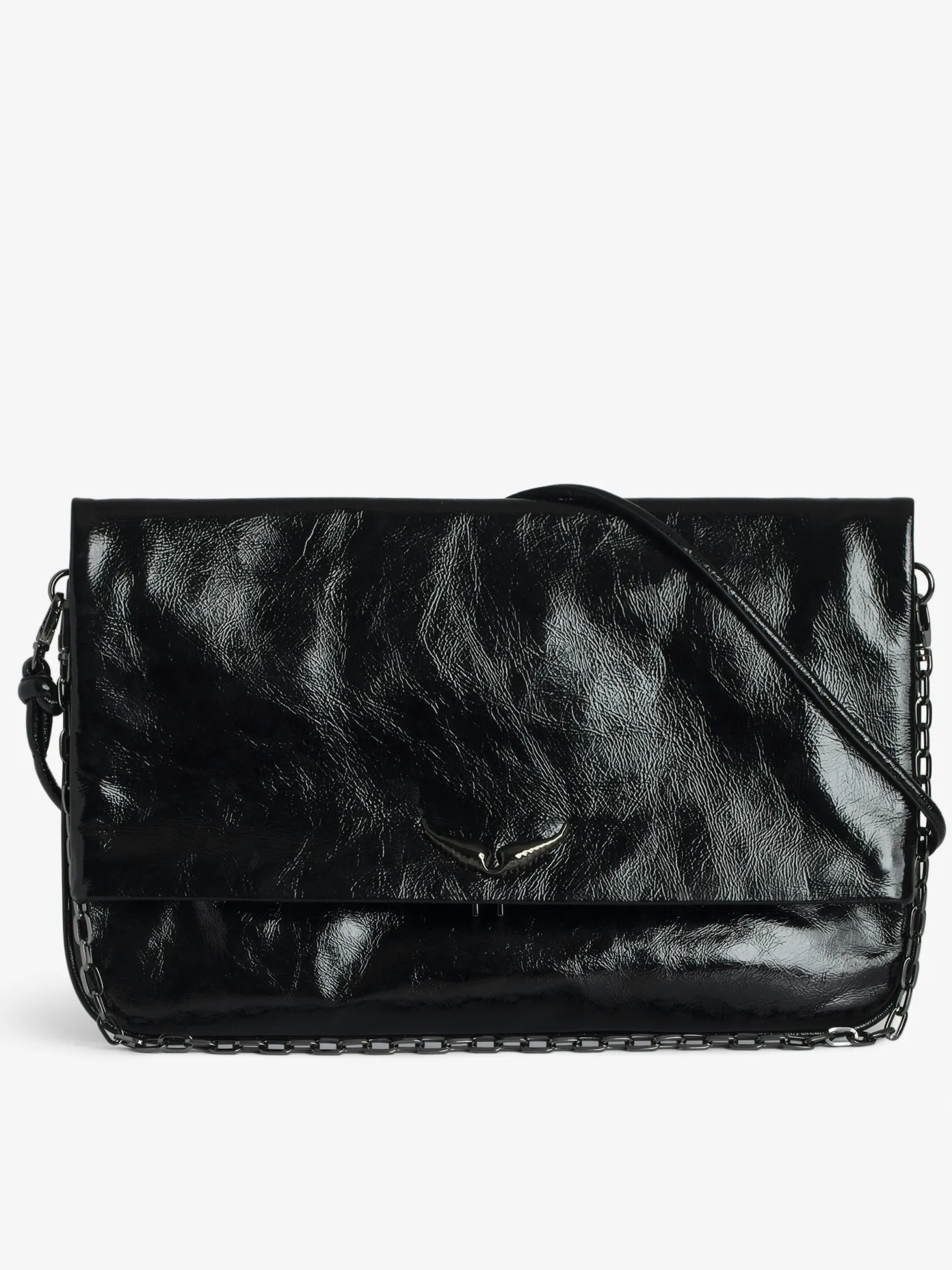 Cheap Zadig & Voltaire Rock Eternal XL ClutchNEW Black