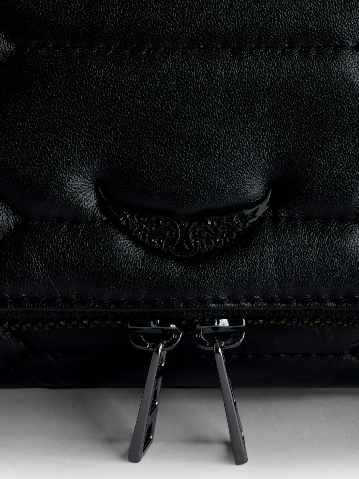 Clearance Zadig & Voltaire Rock Mat XL Scale ClutchICONIC Black