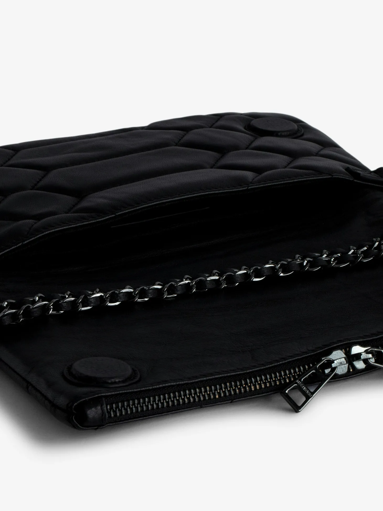 Clearance Zadig & Voltaire Rock Mat XL Scale ClutchICONIC Black