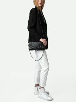 Clearance Zadig & Voltaire Rock Mat XL Scale ClutchICONIC Black