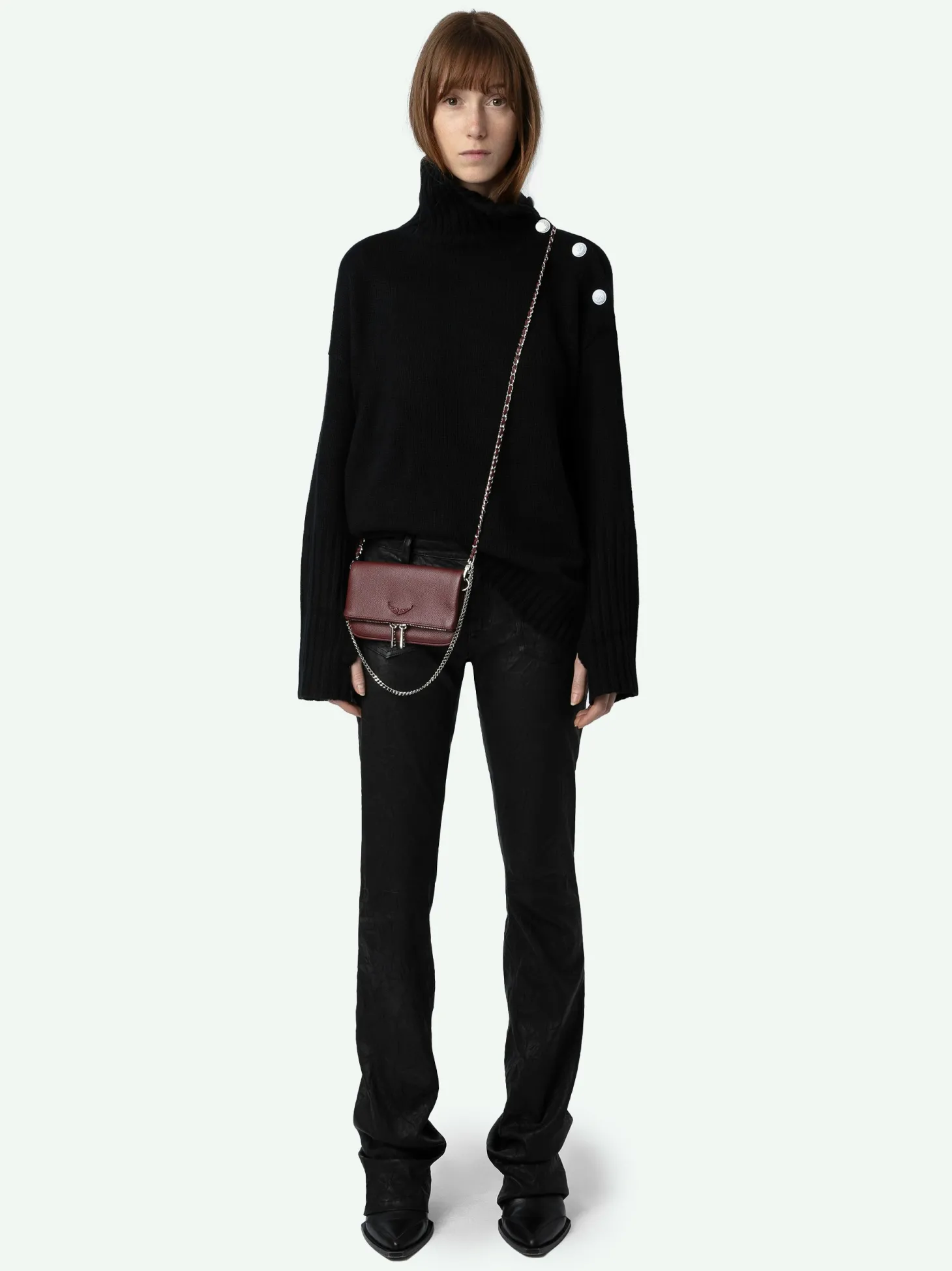 Sale Zadig & Voltaire Rock Nano Clutch Furious