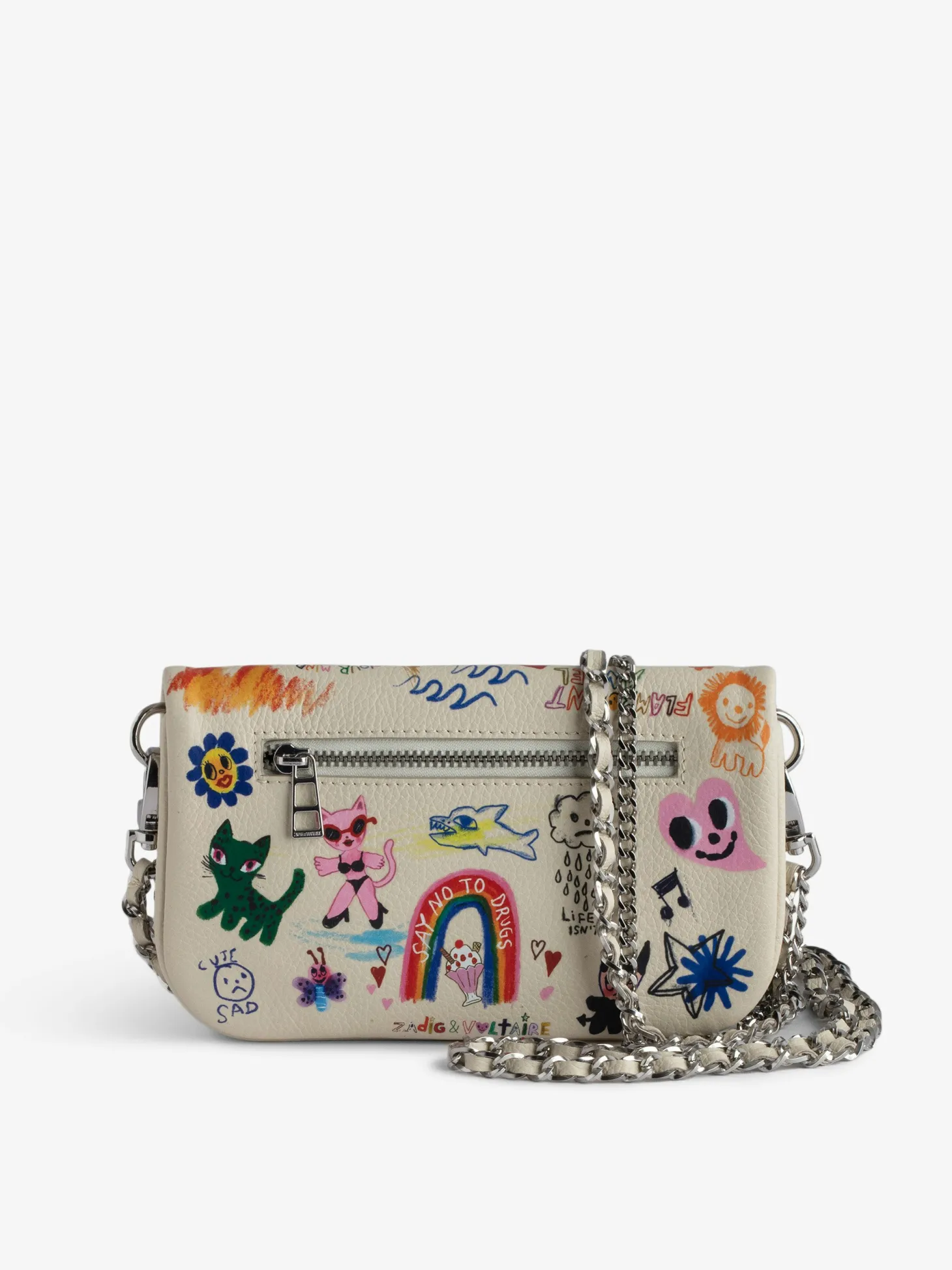New Zadig & Voltaire Rock Nano Clutch Flash