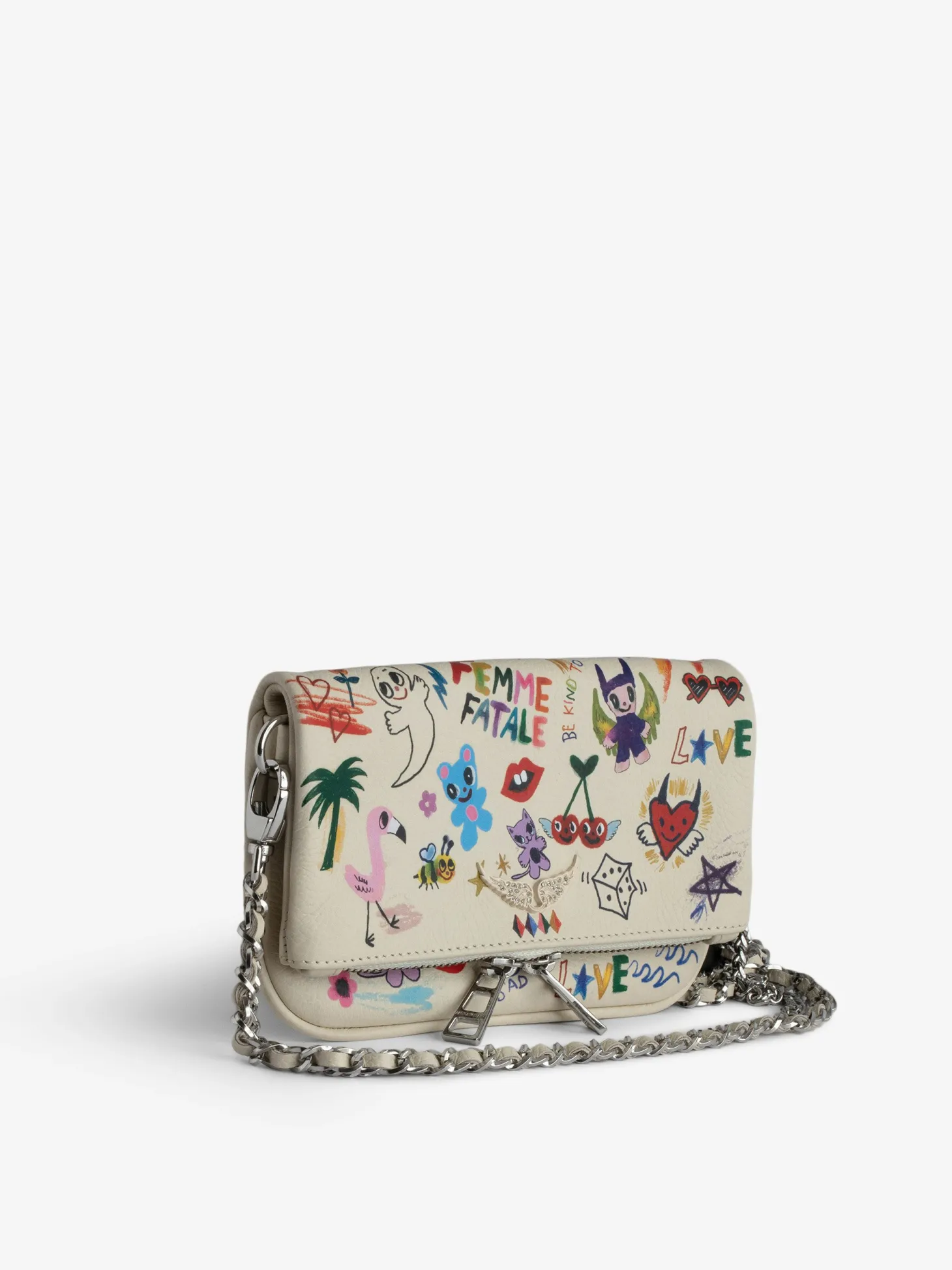 New Zadig & Voltaire Rock Nano Clutch Flash