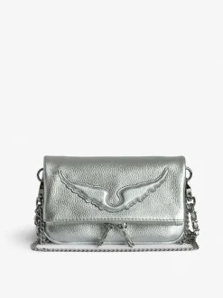 Flash Sale Zadig & Voltaire Rock Nano Clutch Silver