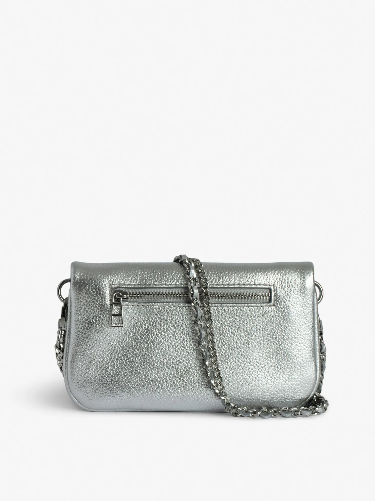 Flash Sale Zadig & Voltaire Rock Nano Clutch Silver