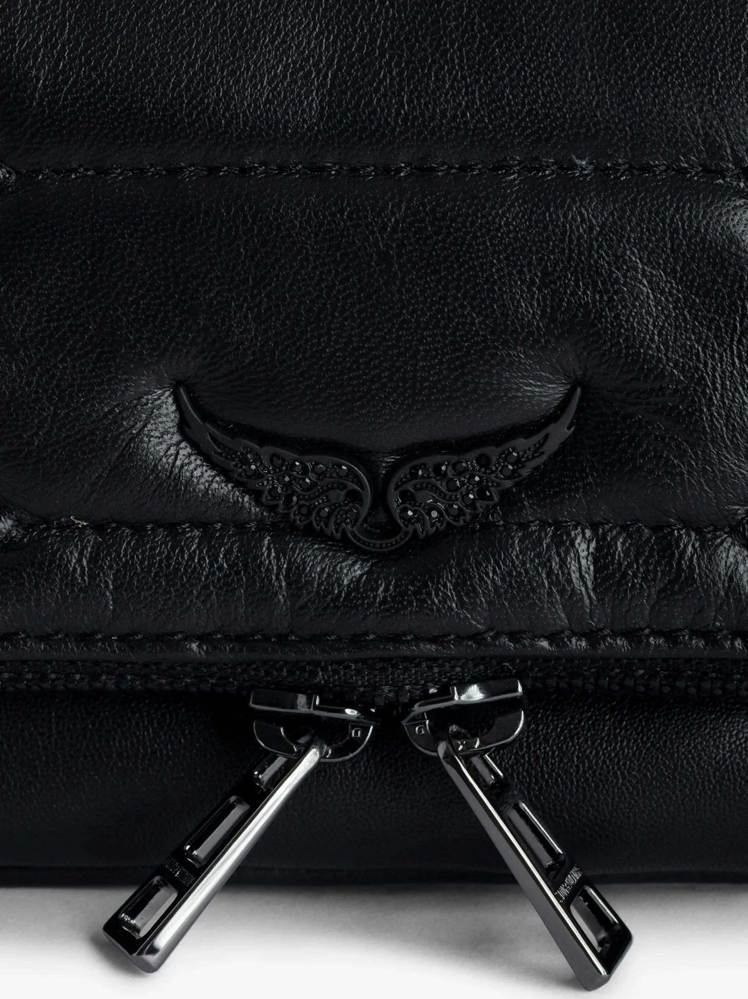Discount Zadig & Voltaire Rock Nano Quilted Leather ClutchICONIC Black