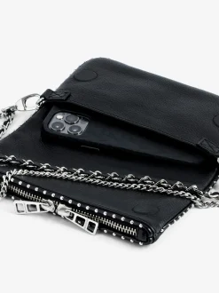 Flash Sale Zadig & Voltaire Rock Nano Studs ClutchICONIC Black