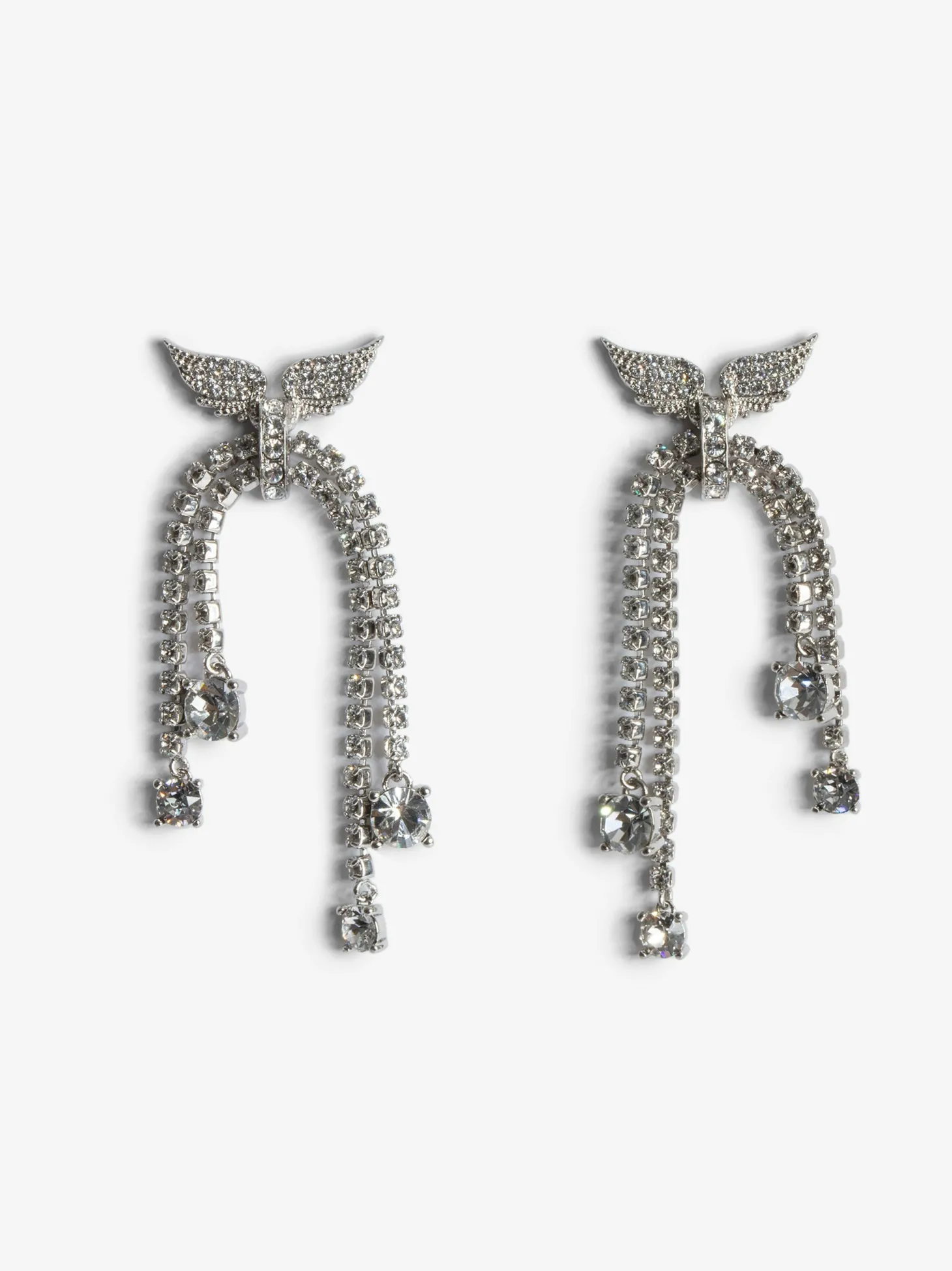 New Zadig & Voltaire Rock Node Earrings Shinysilver