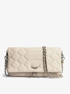 Shop Zadig & Voltaire Rock Quilted ClutchICONIC Flash