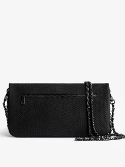 Discount Zadig & Voltaire Rock Soft Savage ClutchICONIC Black
