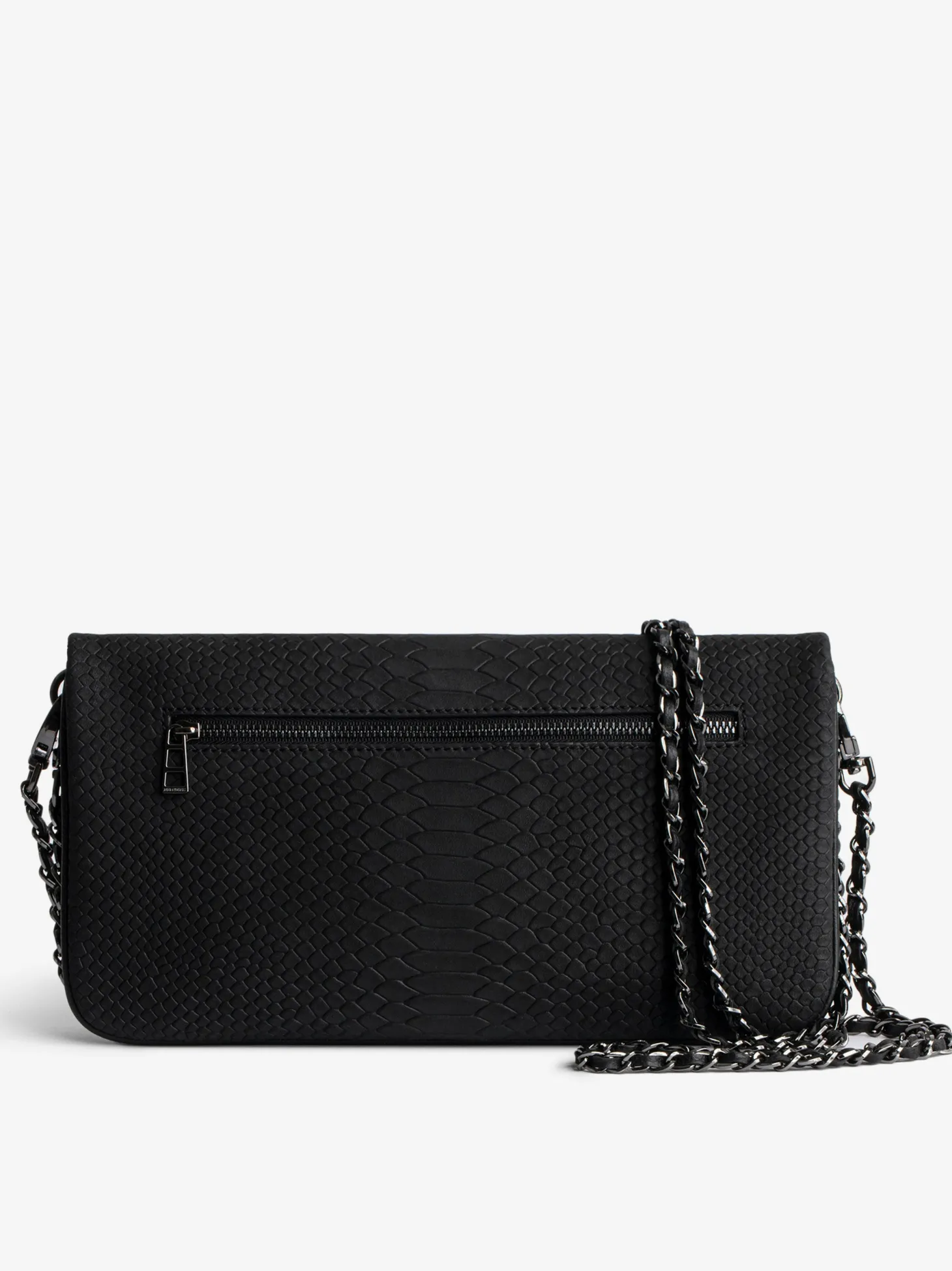 Discount Zadig & Voltaire Rock Soft Savage ClutchICONIC Black