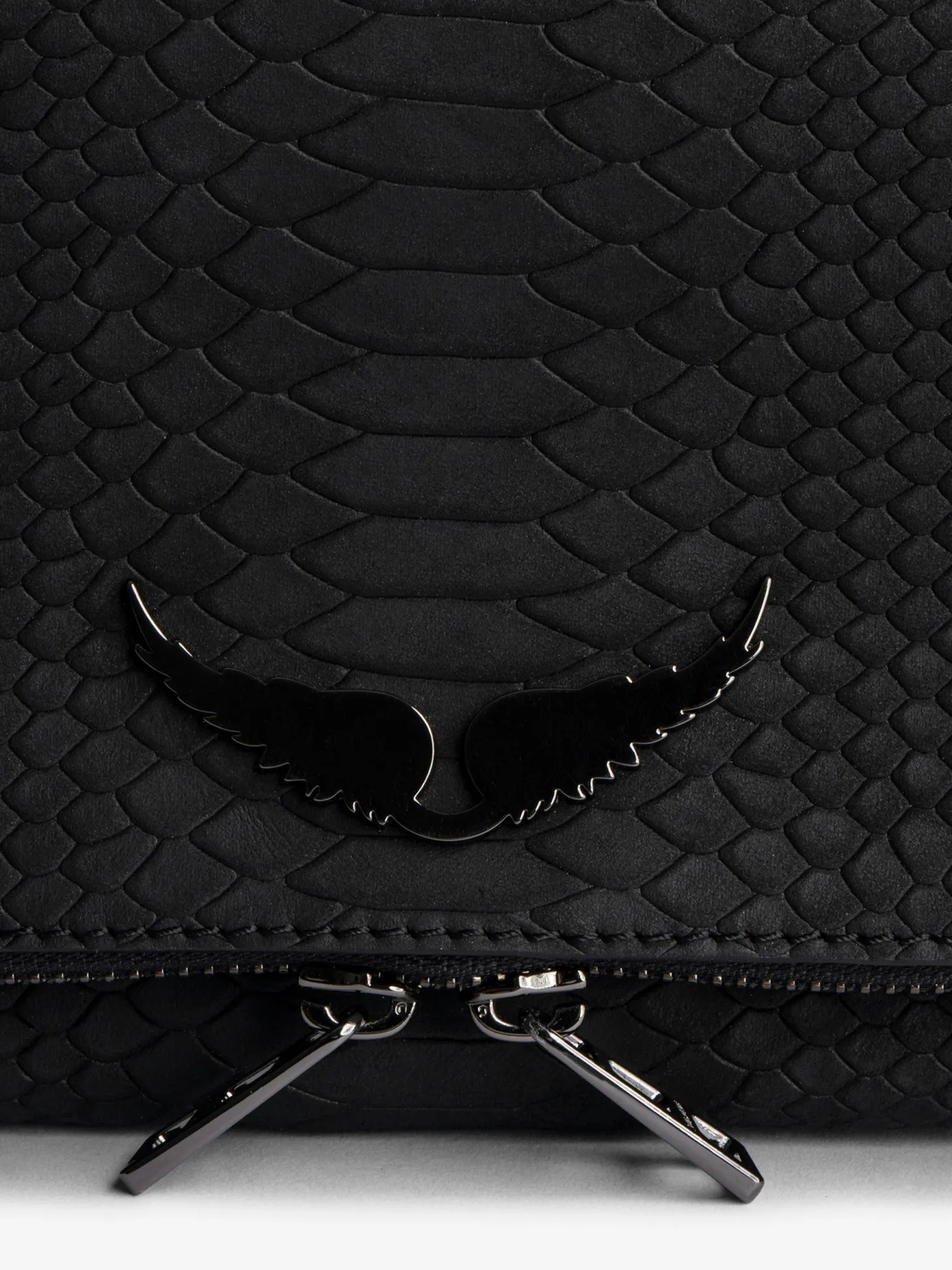 Discount Zadig & Voltaire Rock Soft Savage ClutchICONIC Black