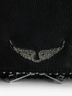 Fashion Zadig & Voltaire Rock Studs ClutchICONIC Black