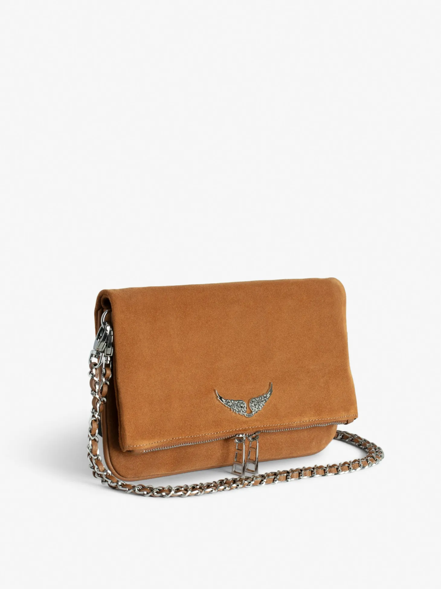 Sale Zadig & Voltaire Rock Suede Clutch Heritage
