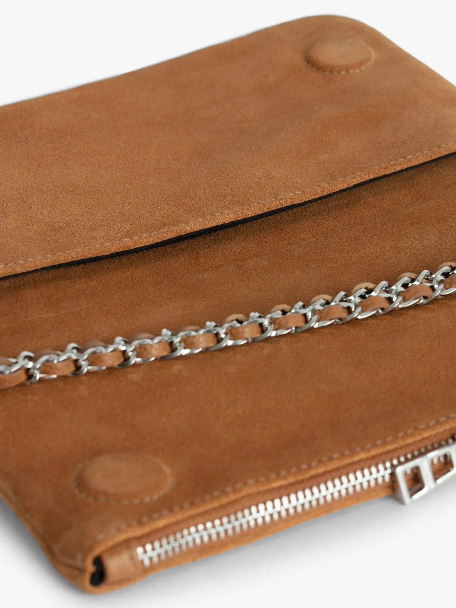 Sale Zadig & Voltaire Rock Suede Clutch Heritage