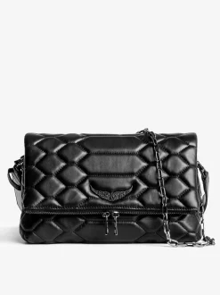 Clearance Zadig & Voltaire Rocky XL Mat Scale BagICONIC Black