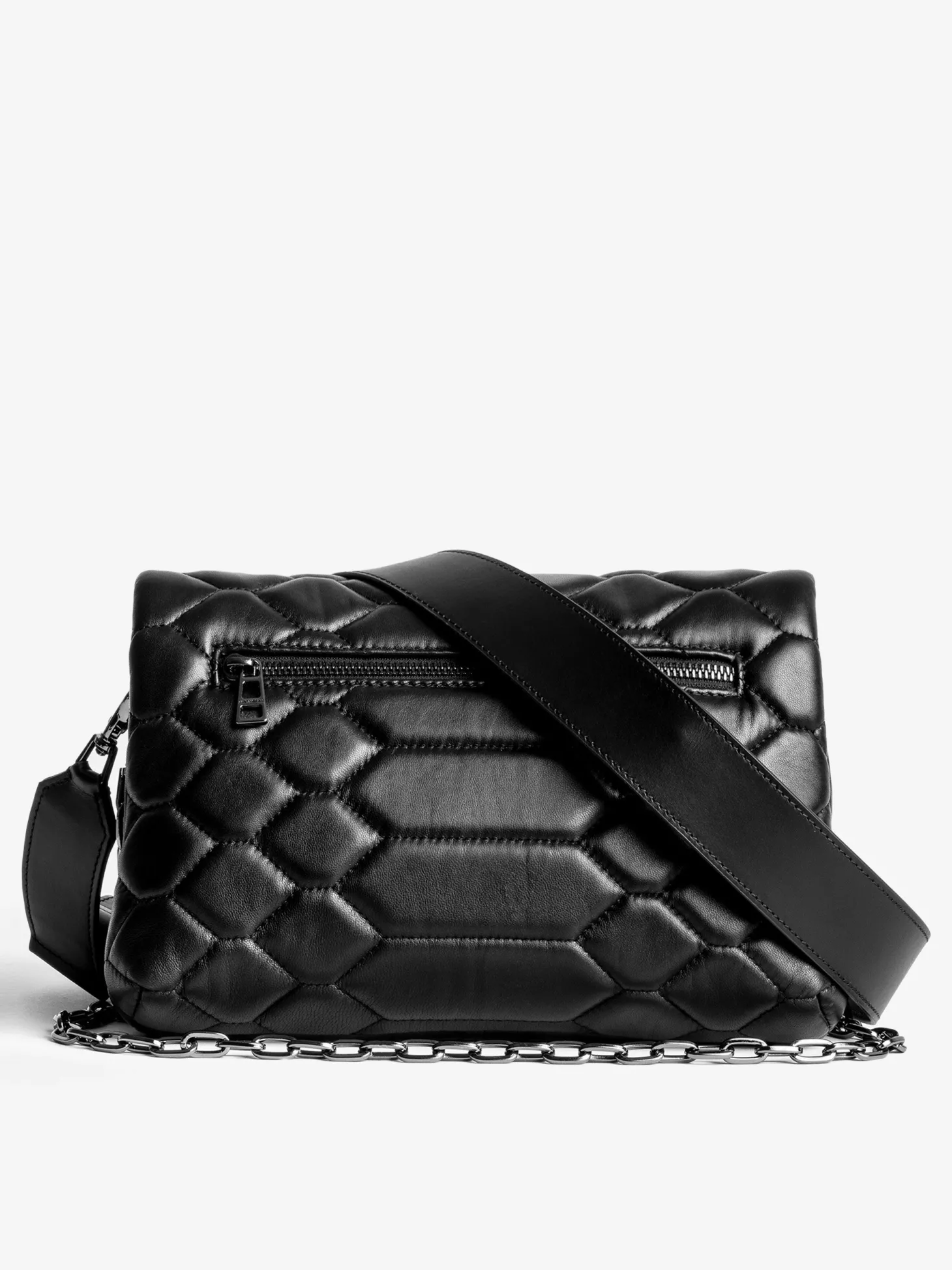 Clearance Zadig & Voltaire Rocky XL Mat Scale BagICONIC Black