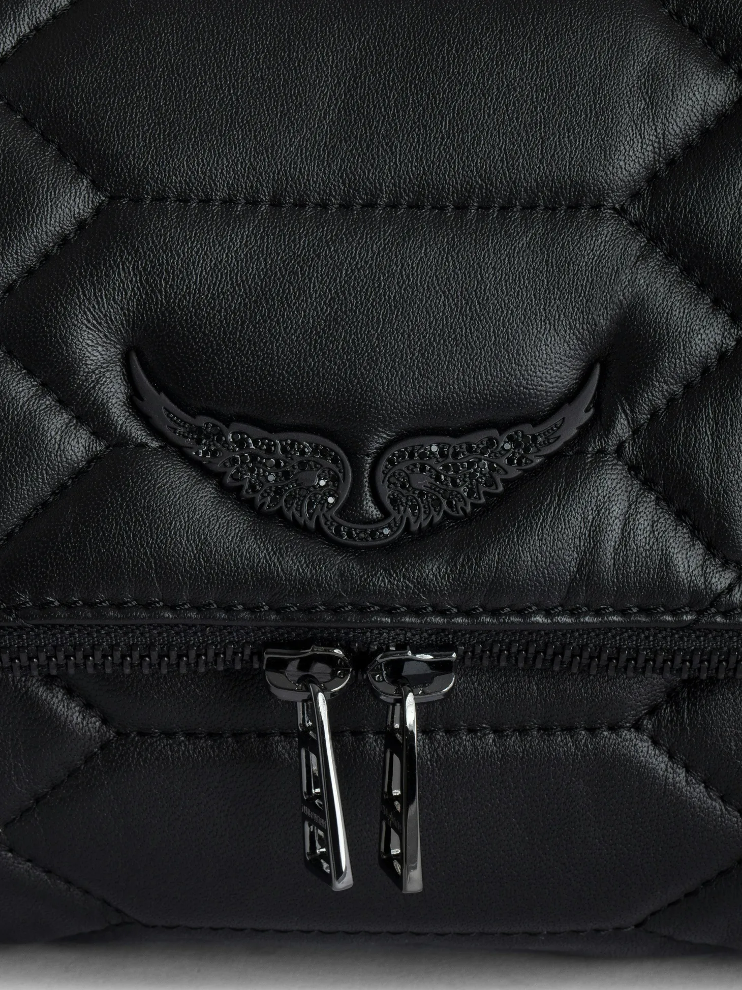 Clearance Zadig & Voltaire Rocky XL Mat Scale BagICONIC Black