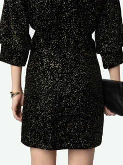 Sale Zadig & Voltaire Rosli Velvet DressNEW Black