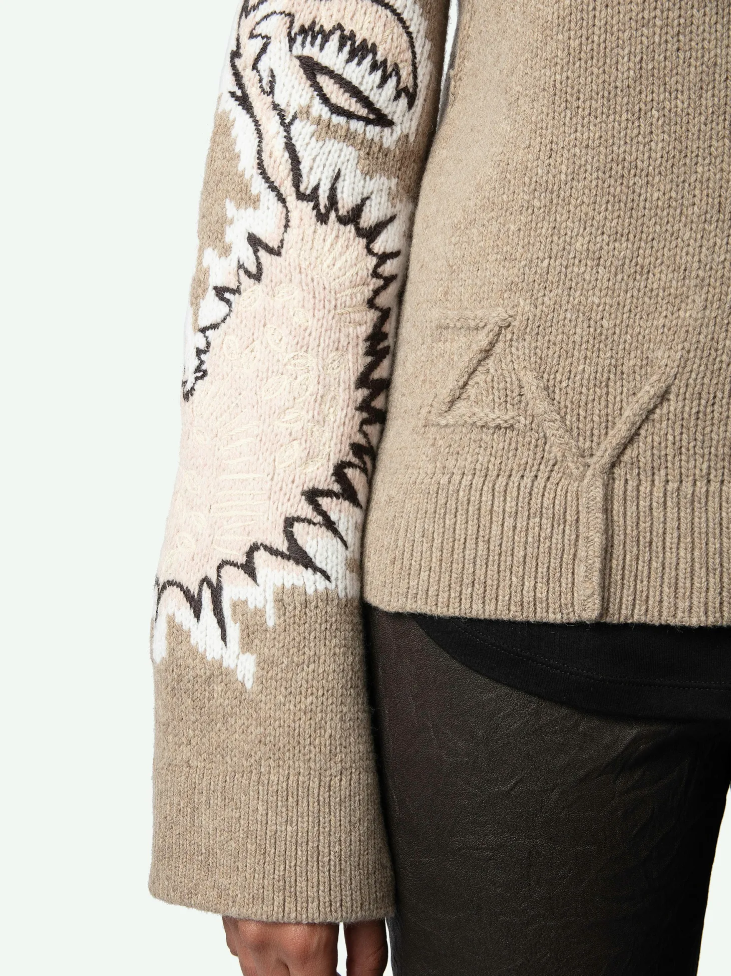 Store Zadig & Voltaire Sal Sweater Oatmeal