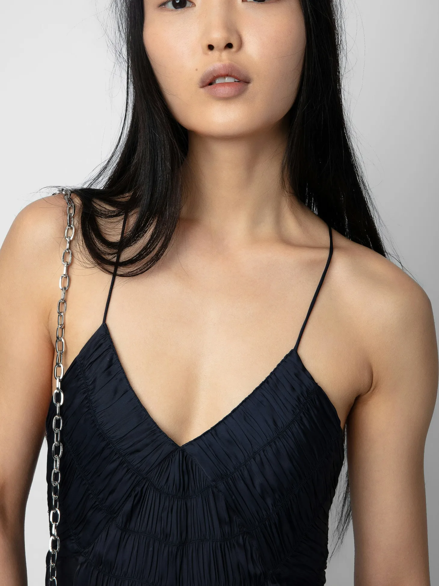 Flash Sale Zadig & Voltaire Satin Rayon Dress Encre
