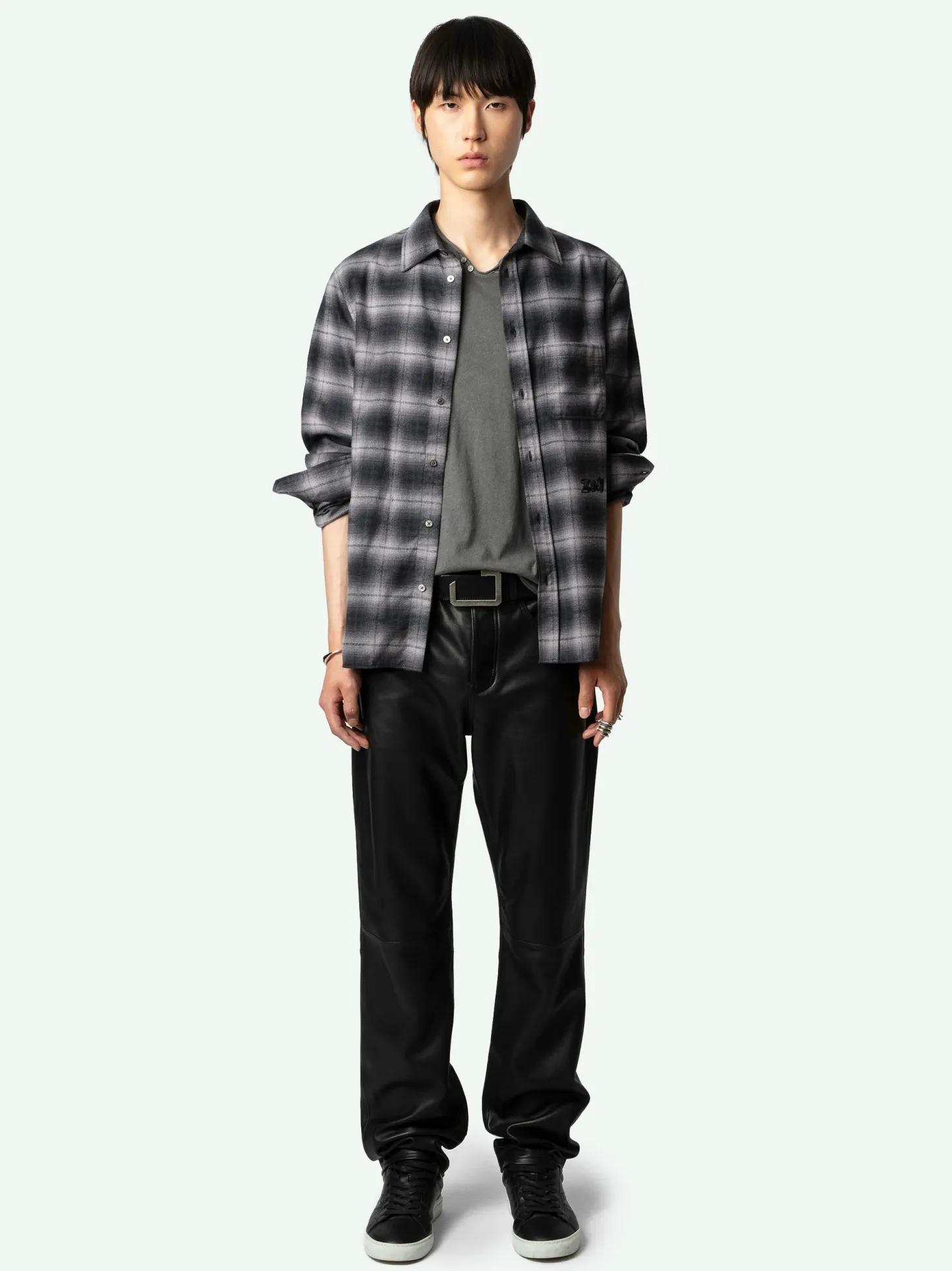 New Zadig & Voltaire Stan Shirt Grey