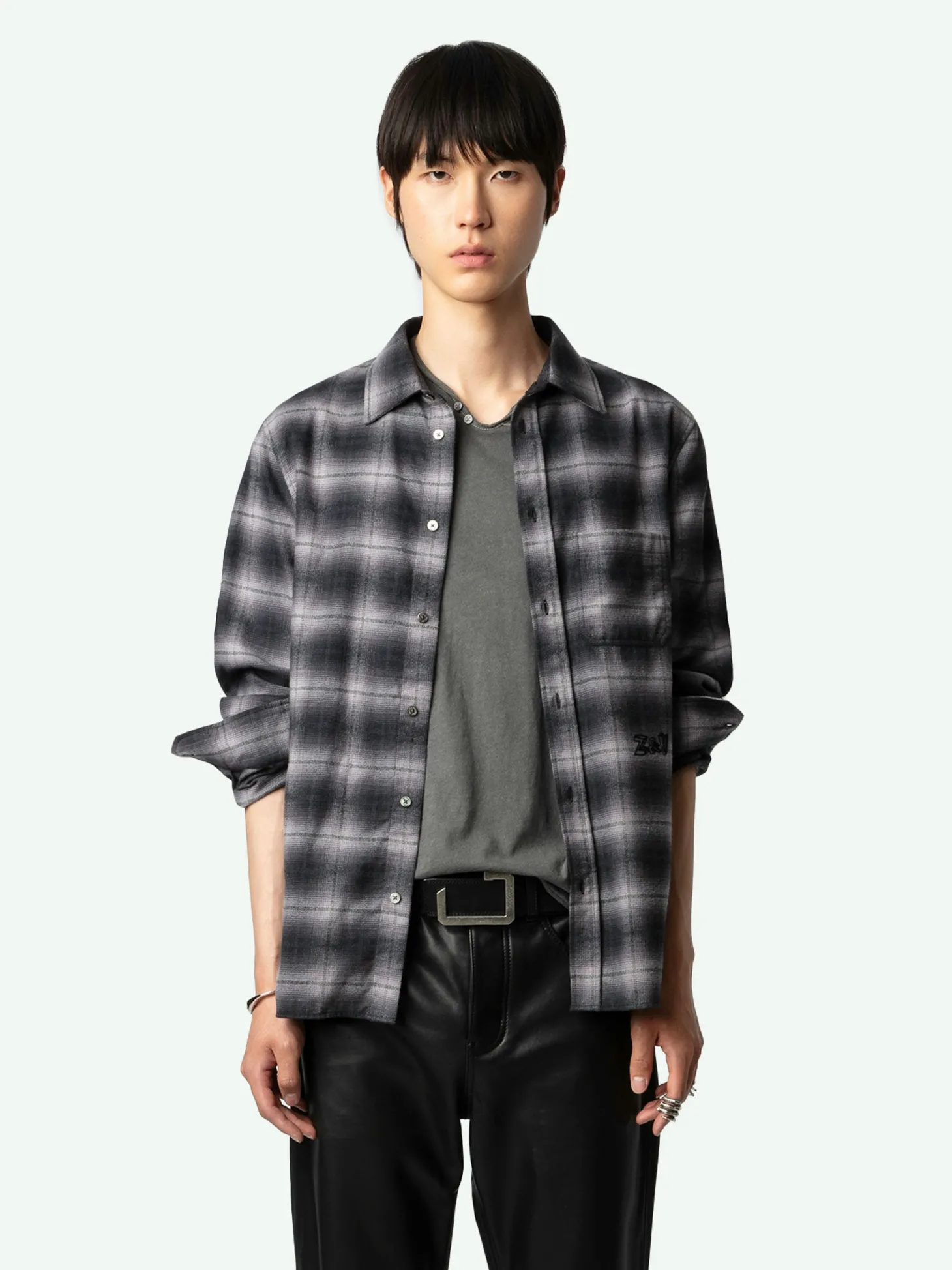 New Zadig & Voltaire Stan Shirt Grey