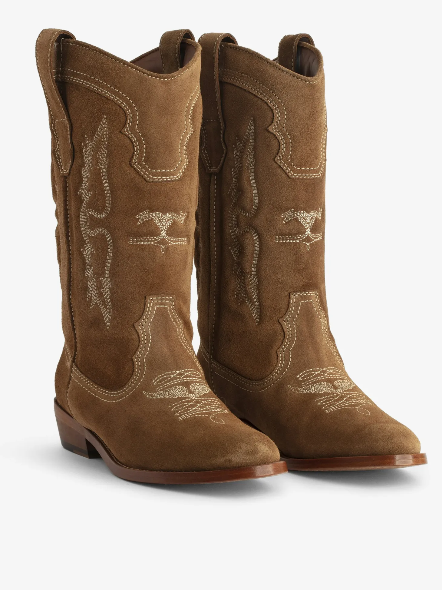 Hot Zadig & Voltaire Suede Tex BootsNEW Cognac