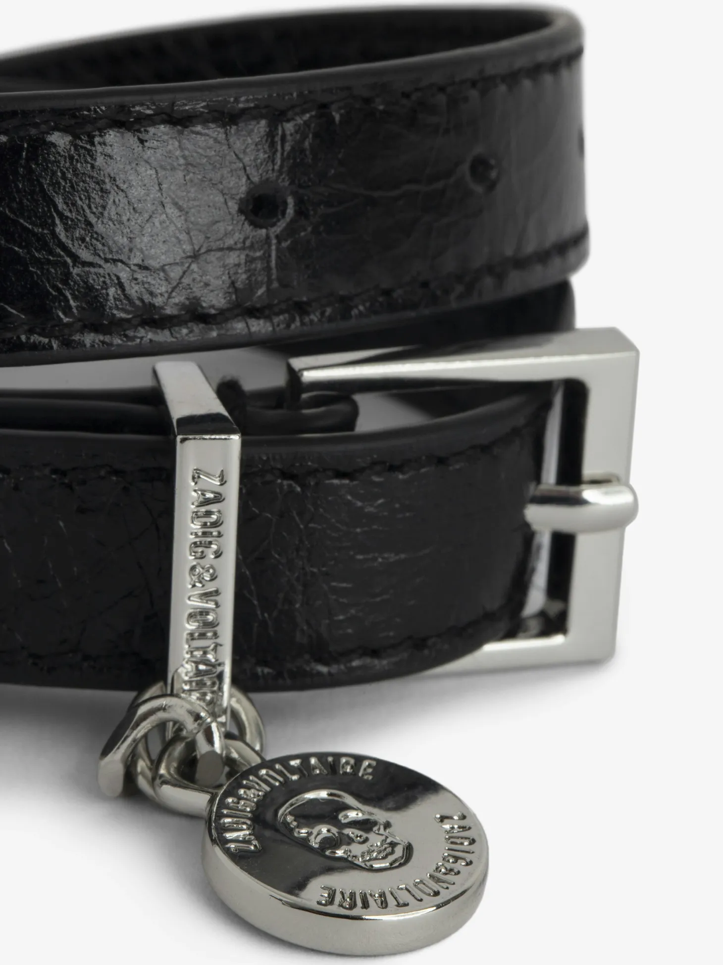 Sale Zadig & Voltaire Sunny Leather BraceletNEW Black