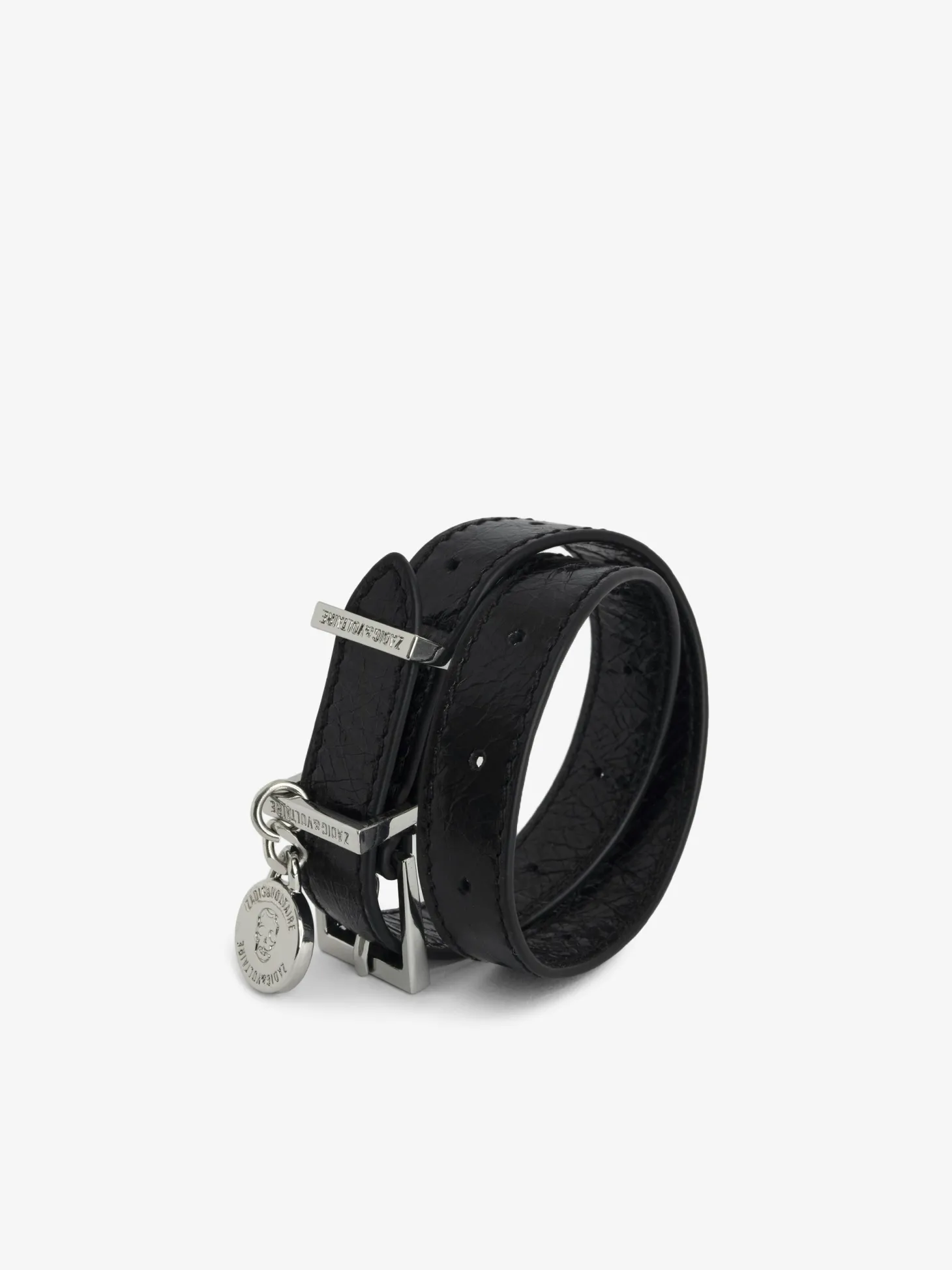 Sale Zadig & Voltaire Sunny Leather BraceletNEW Black