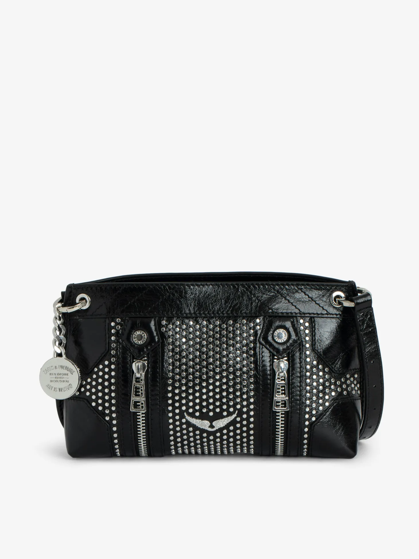 Cheap Zadig & Voltaire Sunny Mood Studs Bag Black