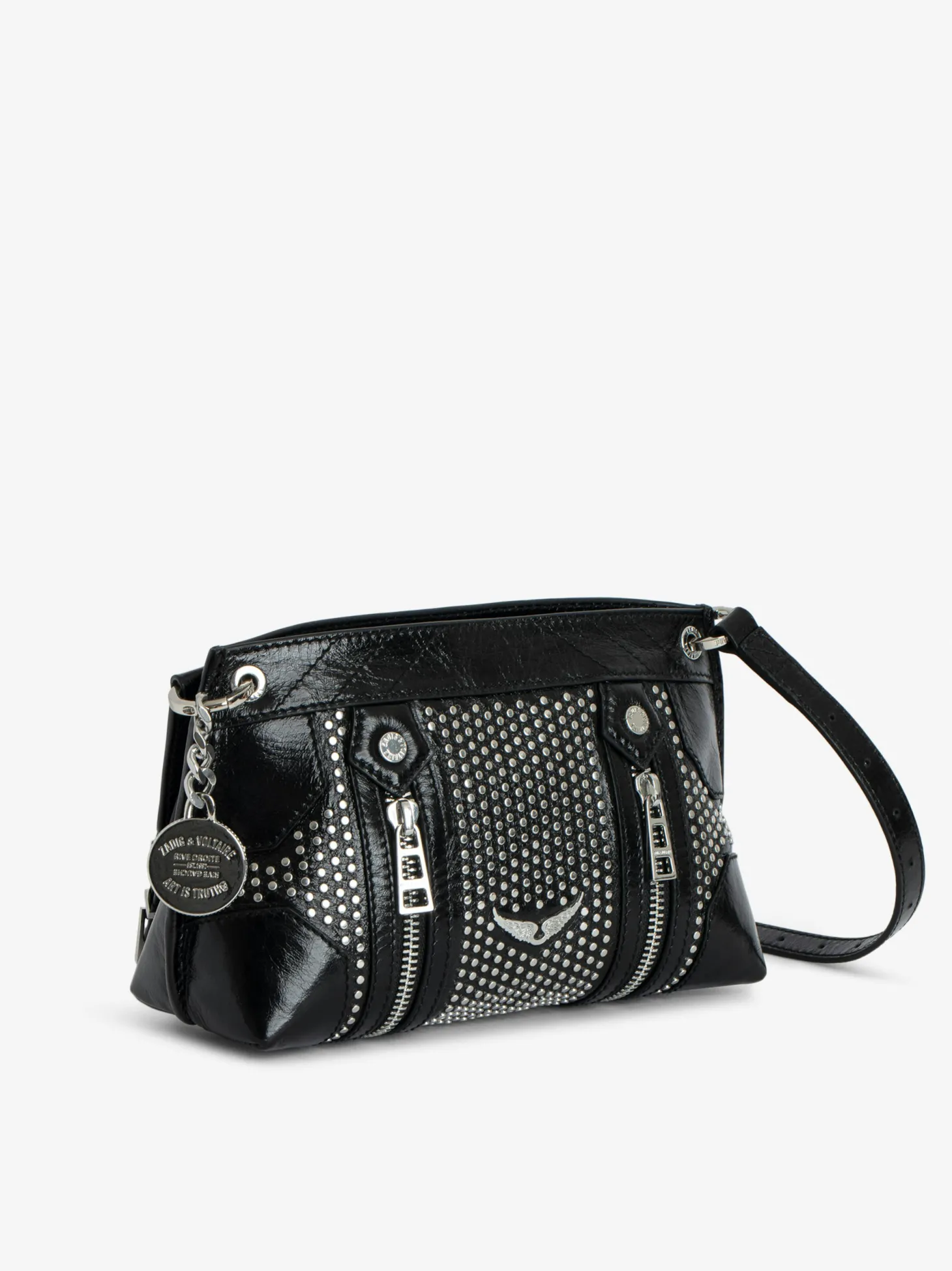 Cheap Zadig & Voltaire Sunny Mood Studs Bag Black