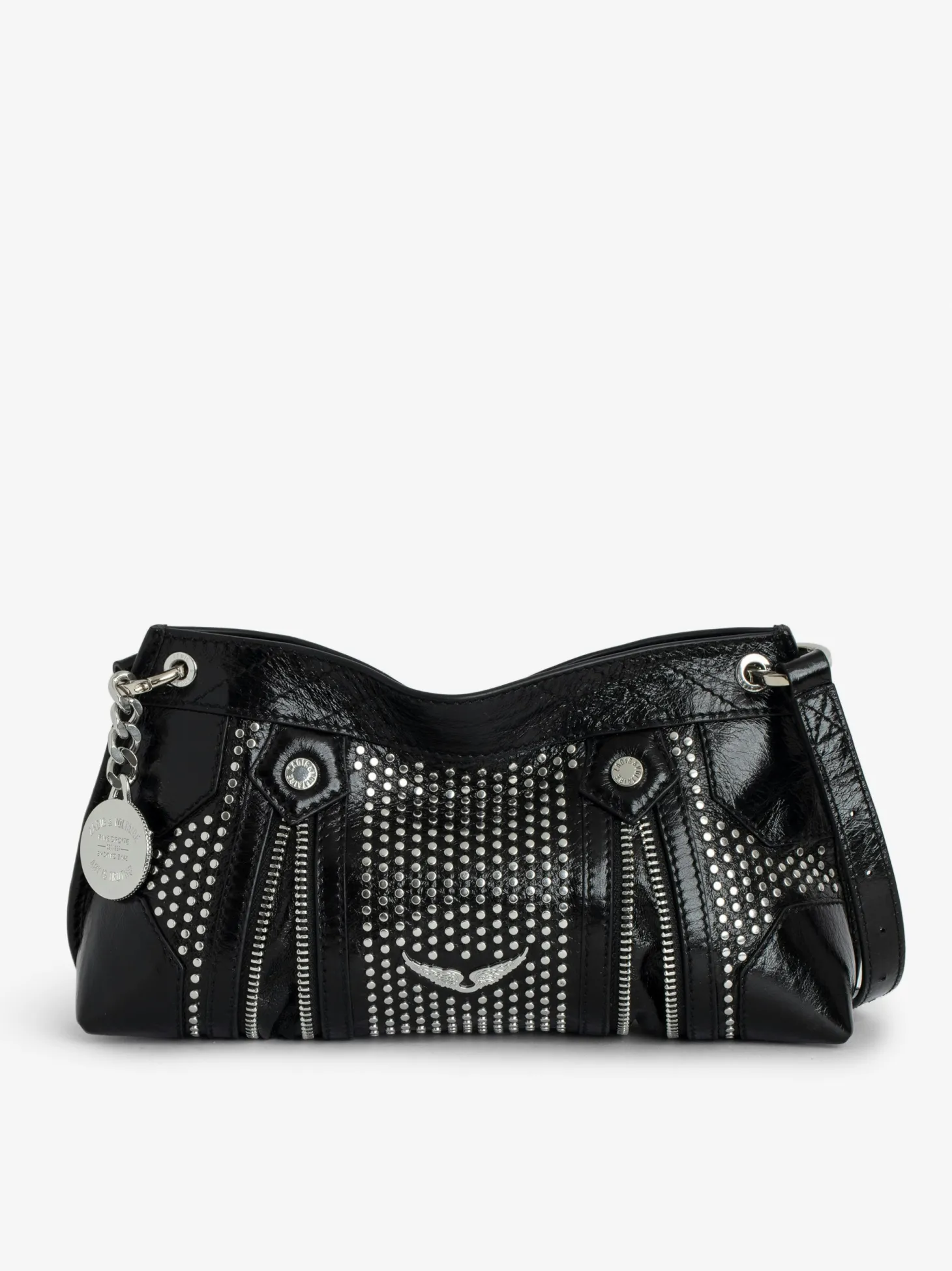 Cheap Zadig & Voltaire Sunny Mood Studs Bag Black