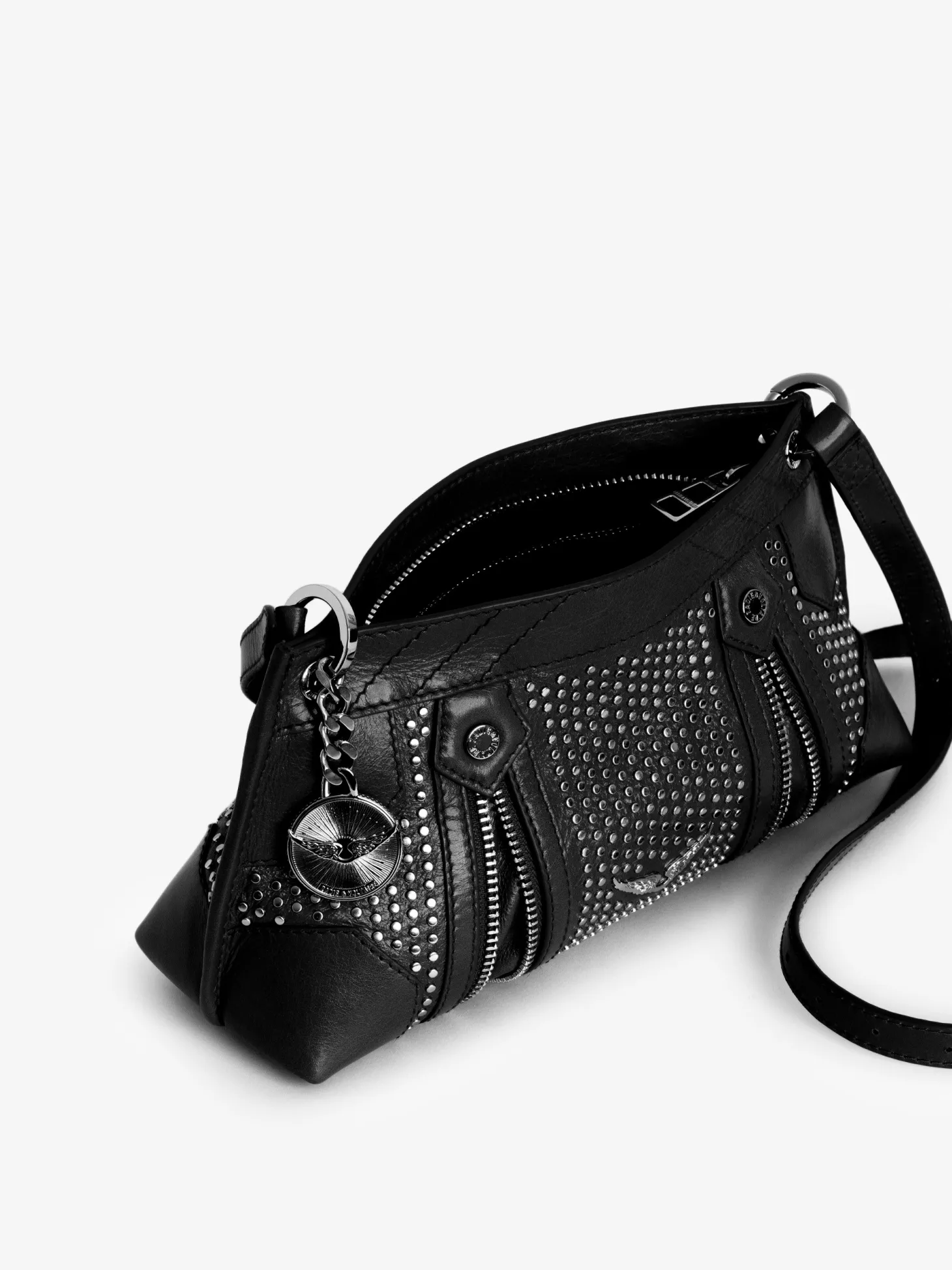 Cheap Zadig & Voltaire Sunny Mood Studs Bag Black