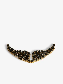Outlet Zadig & Voltaire Swing Your Wings Strass Charm Black