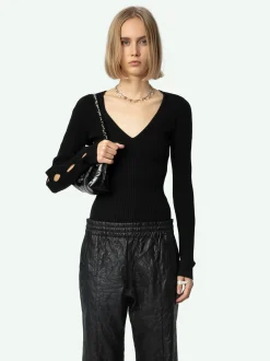 Clearance Zadig & Voltaire Syla SweaterNEW Black