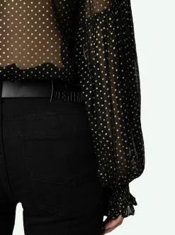 Clearance Zadig & Voltaire Tandy BlouseNEW Black